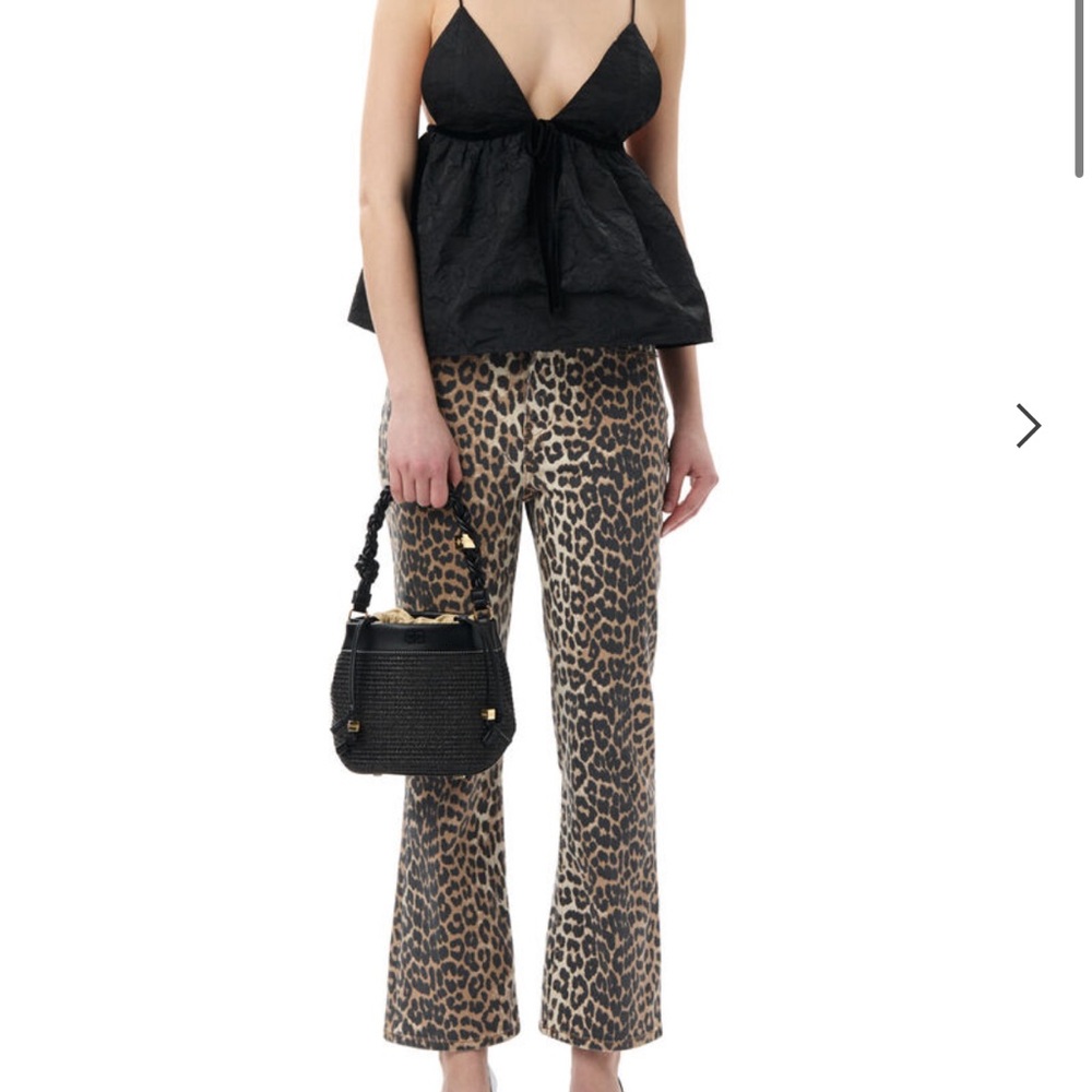 COPY - Ganni leopard print pants size 29 worn once